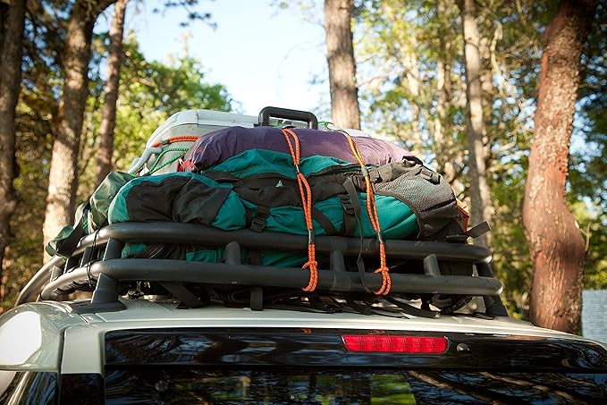 LoopRope | Bungee Cord with Hooks Tie Down System | Adjustable Cargo Strap | Knot Free | Truck, RV, ATV, Camping,Outdoor Accessory, Multipurpose | Loop, Clip and Go | 2 Carabiners | 5 Feet