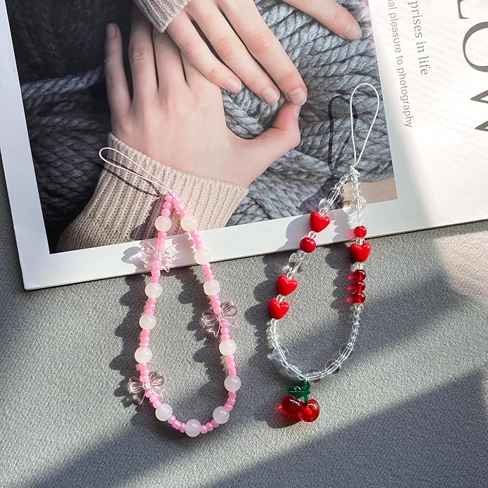 Phone Charm Strap Cute Phone Lanyard Wrist Strap Bracelet Accessories for Digital Camera,Keychain,Bag