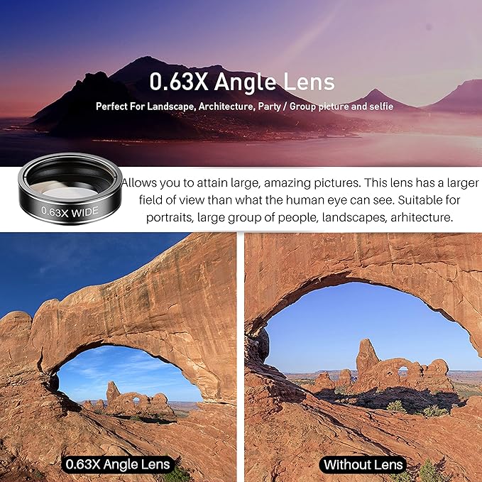 SHUTTERMOON Camera Lens Kit Smartphones/Pixel/Samsung/Android Phones Camera. 2xTele Lens ZoomLens+Fisheye Lens+0.36XSuper Wide Angle Lens & 20X Macro Lens CPL.Blue &Red Filter Filter
