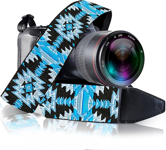 Art Tribute Camera Strap for All DSLR and Mirrorless Cameras. Add Your Name Or Initials Make It a Personalized Gift