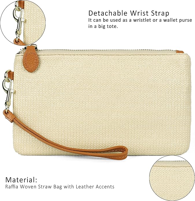 befen Genuine Leather Wristlet Clutch RFID Blocking Bag Cell Phone Wallet Purse Wristlet Wallet Purses and Handbags for Women