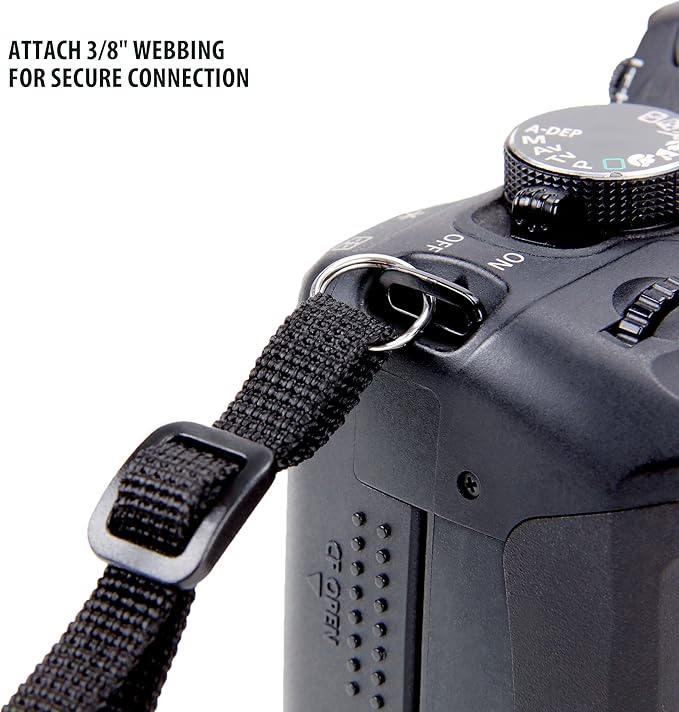 USA Gear TrueSHOT Camera Strap Neoprene Camera Straps - Padded Neck Strap, Pockets, and Release Buckles - Compatible with Canon, Nikon, Sony and More DSLR and Mirrorless Cameras (Grey Woven Pattern)