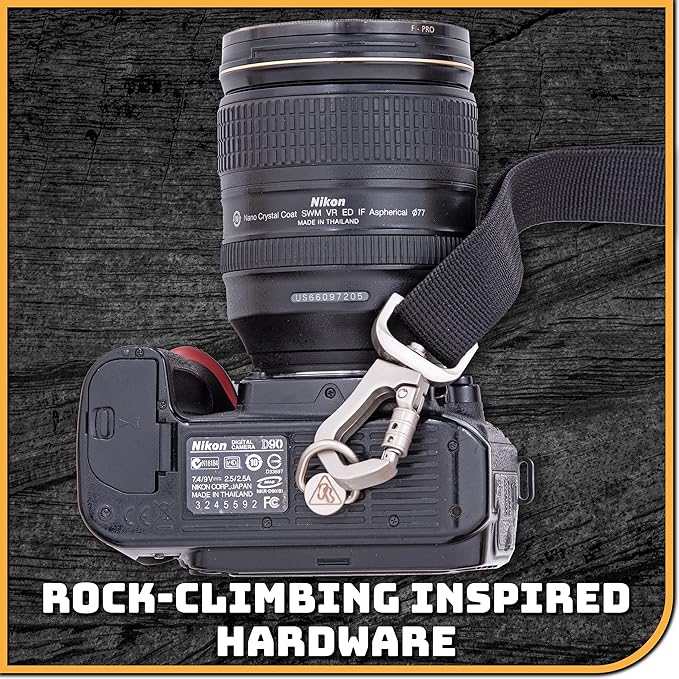 Danger Buddies S-Curve Rapid Access Cross Body Camera Shoulder Sling Strap for Nikon, Sony, Canon SLR, DSLR, Mirrorless