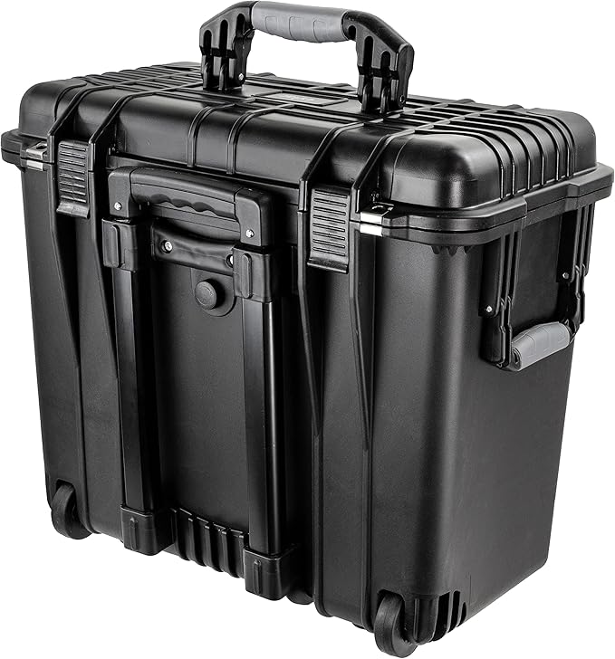 Eylar 19.7 inch Tall Protective Roller Gear Case, Water & Shock Resistant with Foam