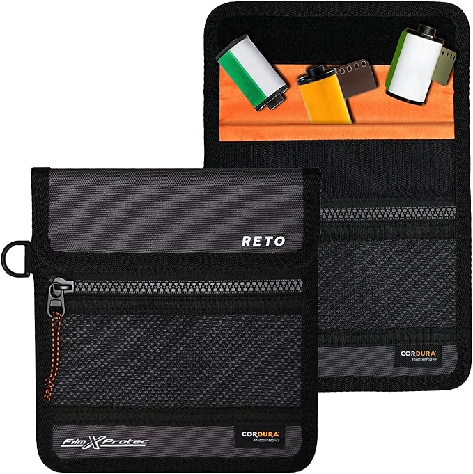 RETO Film X-Protec Bag - CORDURA Waterproof, X-Ray Proof, Lead-Free, Radiopaque Fabric, Lightweight, Durable Duo Layer, Radiation-Resistant Protective Film Bag Size S (16.5 x 18.0 cm) (One Piece)