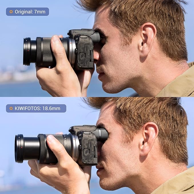 EOS R10 Eye Cup Eyecup Eyepiece, Extended Long Soft Eyecup Eyepiece Viewfinder for Canon EOS R10 Mirrorless Camera, Soft Silicone Material, Comfortable for Eyeglass Wearers