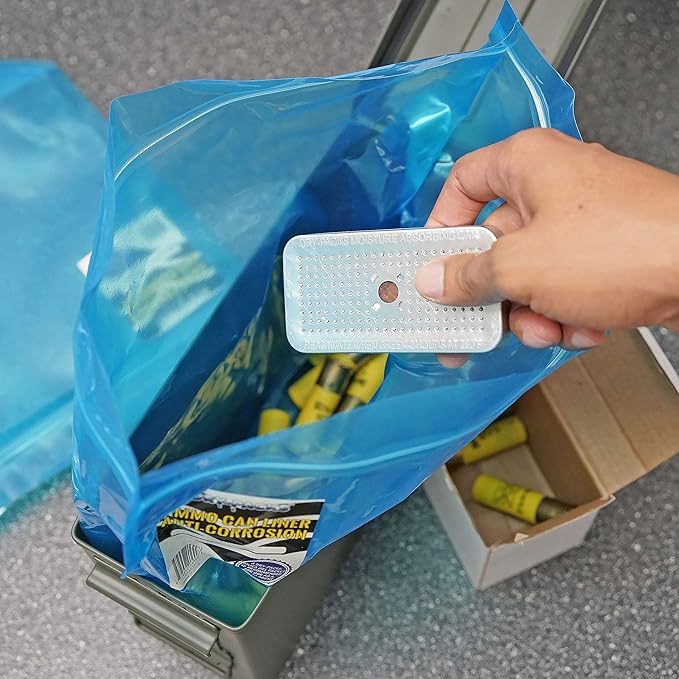 Dry-Packs Indicating Silica Gel 40 Grams in Sturdy Aluminum Dehumidifying Canister - No Cobalt Chloride II - DP40CAN