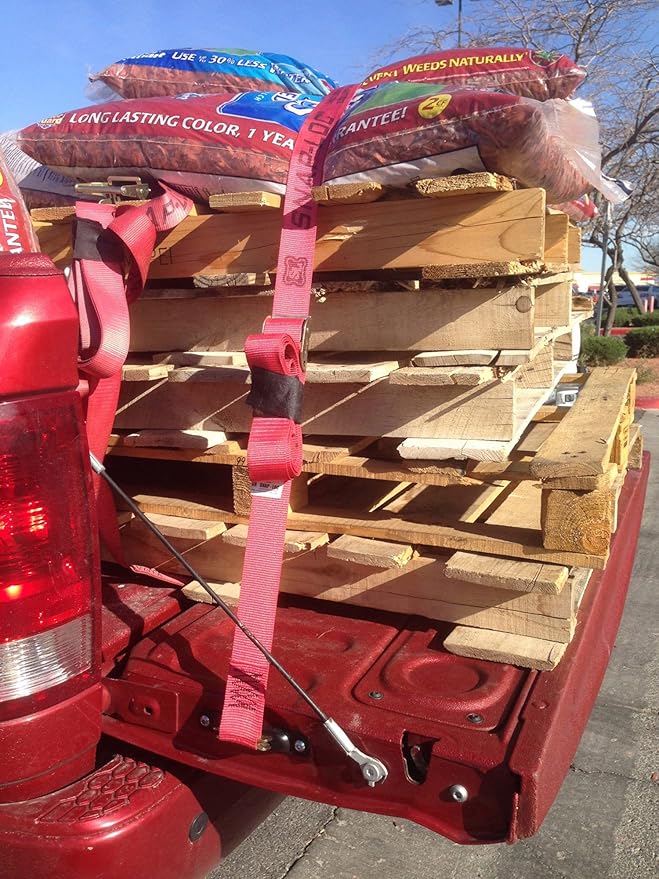SNAPLOCS Tailgate Strap with CAM 2" x16' E-Strap System for Trucks and Trailers