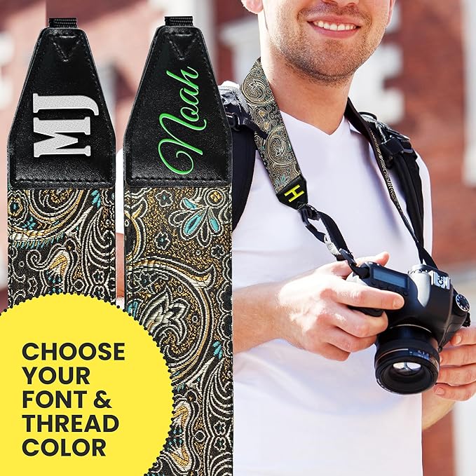Art Tribute Camera Strap for All DSLR and Mirrorless Cameras. Photographers Strap Neck, Shoulder & Crossbody Camera Strap