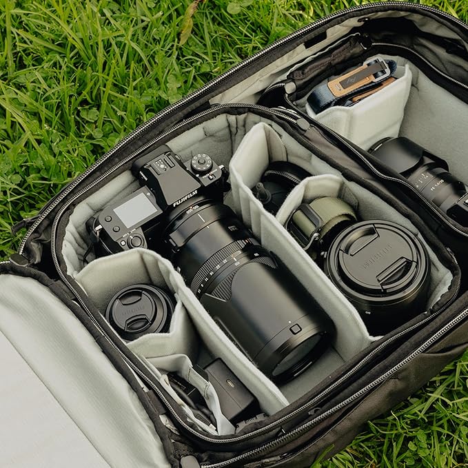 Peak Design Camera Cube V2, Medium, Custom Organization and Protection, Weatherproof Shell with Foam Sub-Lining, FlexFold Dividers Included, Camera Bag Insert Compatible Travel Bags