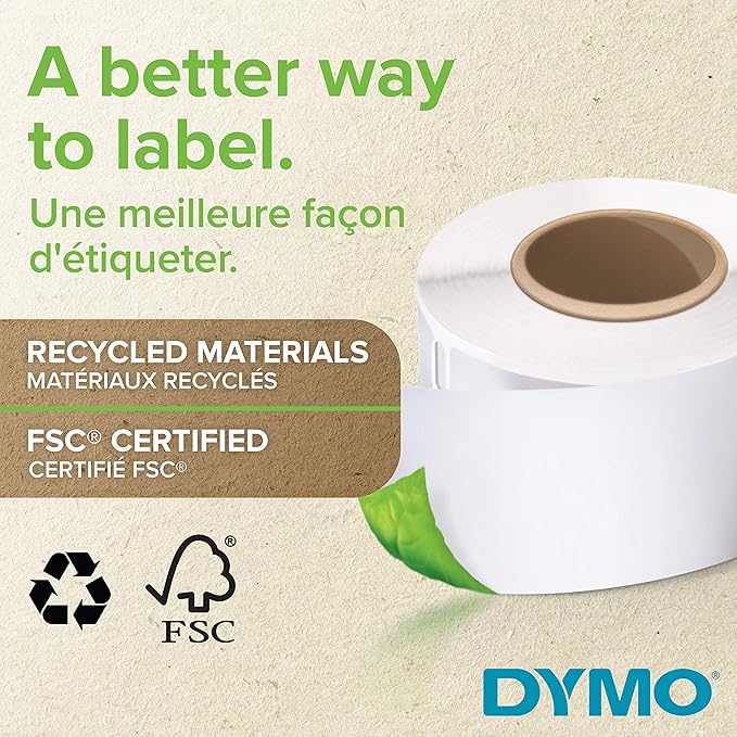 DYMO LW Address Labels, 28mm x 89mm, 24 Rolls of 130 Easy-Peel Labels (3120 Labels), Self-Adhesive, for LabelWriter Label Makers, Authentic