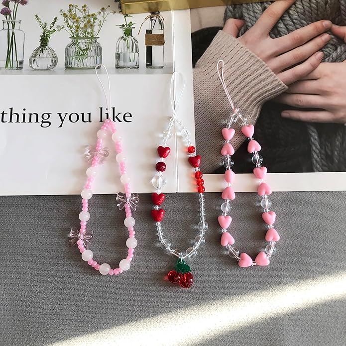 Phone Charm Strap Cute Phone Lanyard Wrist Strap Bracelet Accessories for Digital Camera,Keychain,Bag