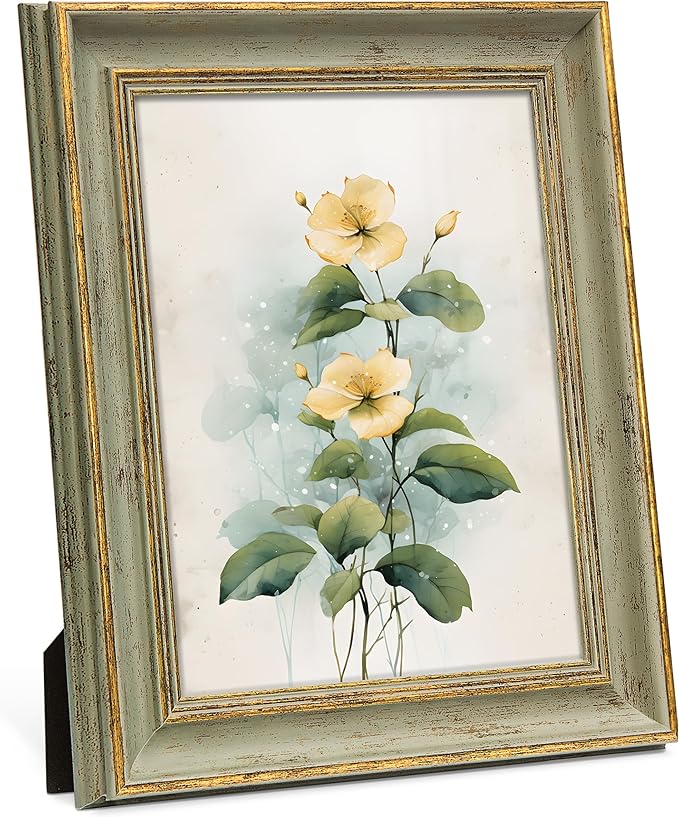 Afuly 8x10 Picture Frame Vintage Photo Frames 8 by 10 Picture Frames Retro Distressed Family Frames Wall Desktop Display, Unique Anniversaries Birthday Gifts for Mom Grandma Women