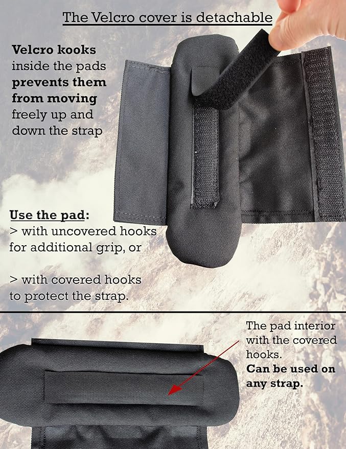 Shoulder Strap Pad for Optimal Weight Distribution, Plate Carrier Shoulder Pads with Velcro, Backpack Strap Pads, Shoulder Strap Cushion for Tactical and Weighted Vests, Body Armor, Waist Belts