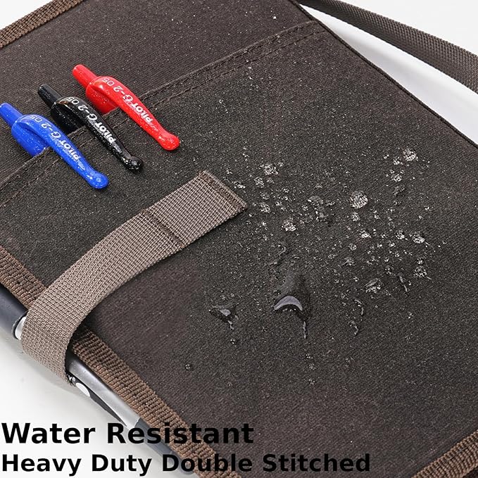Field Journal Notebook A5 Planner Cover, Travel Journal for Men & Women A5 Travelers Notebook Cover, Water Resistant Waxed Canvas A5 Cover with Pen Holder, Included 5.8" x 8.3" Refillable Field Book