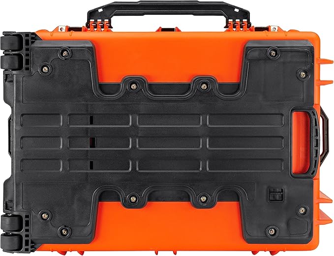 Eylar 31.5" X-Large Protective Roller Hard Case for Cameras, Drones, Tools, and AV Equipment with IP67 Waterproof, Shock Resistant, and Customizable Foam Inserts (Orange)