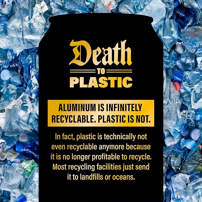 Liquid Death Sparkling Mountain Water, Real Mountain Source, Ice-Cold Cans, Infinitely Recyclable, 12 Fl Oz (Pack of 12)