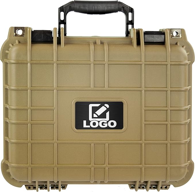 Eylar Protective Camera Hard Case Water & Shock Proof with Foam 13.37 inch 11.62 inch 6 inch Tan