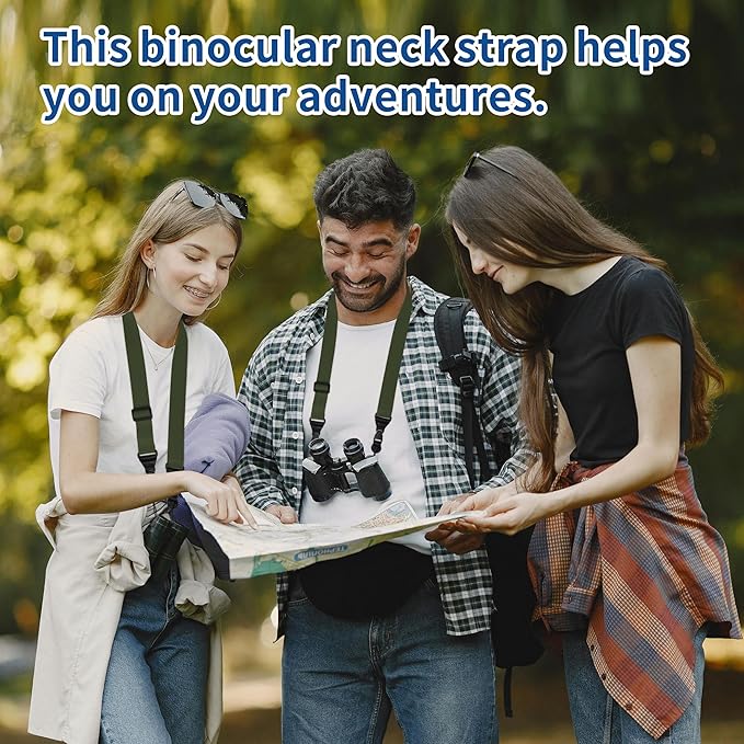 Adjustable iPad Binocular Camera Strap, Comfortable Shoulder Strap Nylon Neck Lanyard for iPad/Samsung Tablet Case,Crossbody Laptop Luggage Bag (Army Green)