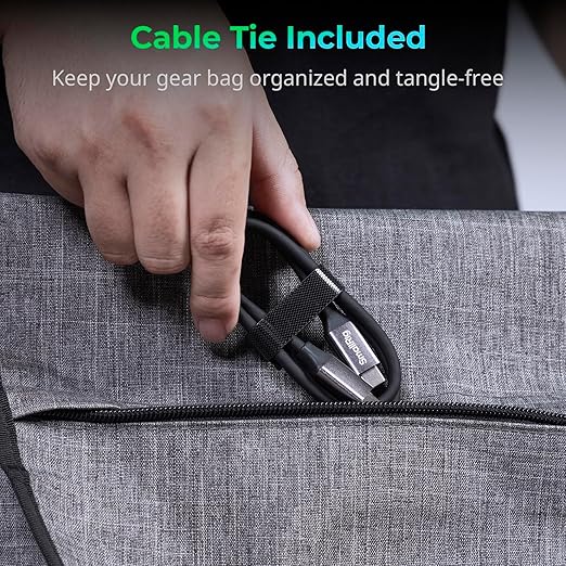 SMALLRIG USB4 40Gbps USB-C Cable, 240W Fast Charging & 8K@60Hz Video & 40Gbps Data Transfer, 60cm/23.6in Straight to Straight Connectors with Cable Tie, for MacBook for iPad Pro for iPhone - 5074