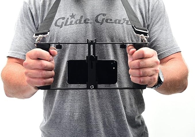 Glide Gear DM100 All Metal Professional Smartphone iPhone Mount Video Teleprompter Adapter Holder Shooter Camera Rig Phone Video-Maker Film-Maker Videographer for All Smartphones