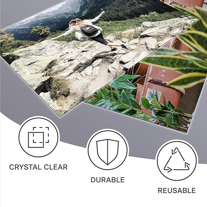 Jot & Mark 4x6 Photo Sleeves (200 Count) - Crystal Clear Archival Plastic Sleeves with Self Adhesive Resealable Flap - Picture Protector