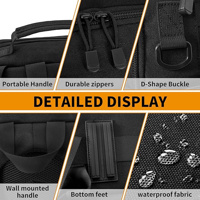 TORIBIO Camera Backpack for DSLR/SLR/Mirrorless Photography Camera, Water-resistant Tactical Camera Travel Bag Backpack Case with 15.6" Laptop Compartment, Tripod Holder