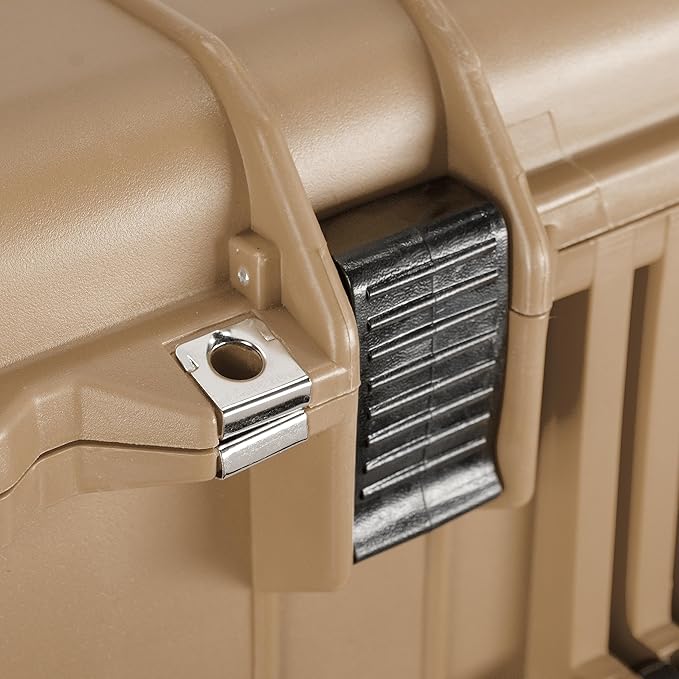 Eylar 31.5" X-Large Protective Roller Hard Case for Cameras, Drones, Tools, and AV Equipment with IP67 Waterproof, Shock Resistant, and Customizable Foam Inserts (Tan FDE)