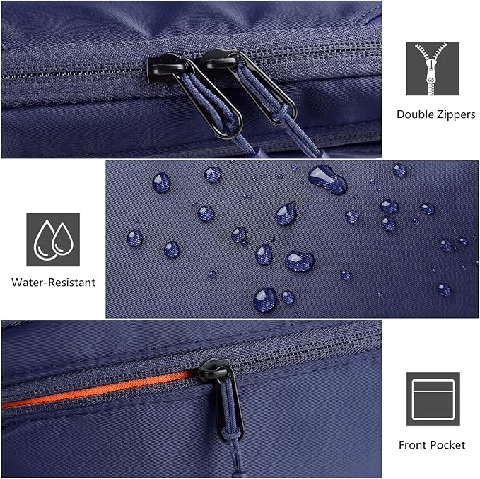 Electronic Organizer Travel Case, Cord Organizer Travel for Charger & Cable, Tech Accessories, Power Bank, Phone, Airplane Essentials (Blue)