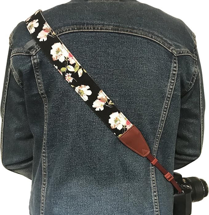 Alled Camera Strap Neck, Adjustable Vintage Floral Camera Straps Shoulder Belt for Women/Men,Camera Strap for Nikon/Canon/Sony/Olympus/Samsung/Pentax ETC DSLR/SLR
