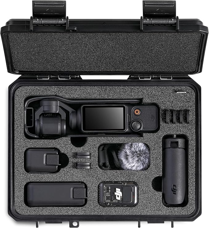 Travel Waterproof Hard Case for DJI Osmo Pocket 3 Accessories/Creator Combo/Power Expansion Combo/DJI Pocket 3 Video Camera/Vlogging Camera Storage (Case&Foam Only)