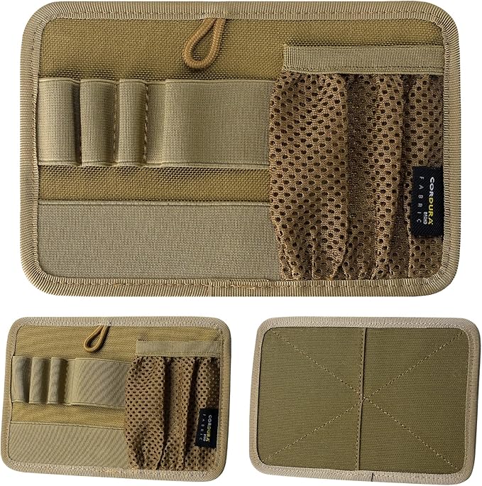 LIVANS Tactical Bag Insert Panel Organizer, Utility Admin Panel Hook and Loop Modular Organizer with Hook Fasteners for Packs Backpack or Messenger Bags