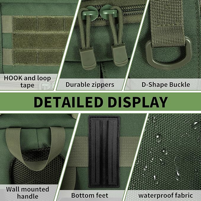 TORIBIO Camera Backpack for DSLR/SLR/Mirrorless Photography Camera, Water-resistant Tactical Camera Travel Bag Backpack Case with 15.6" Laptop Compartment, Tripod Holder