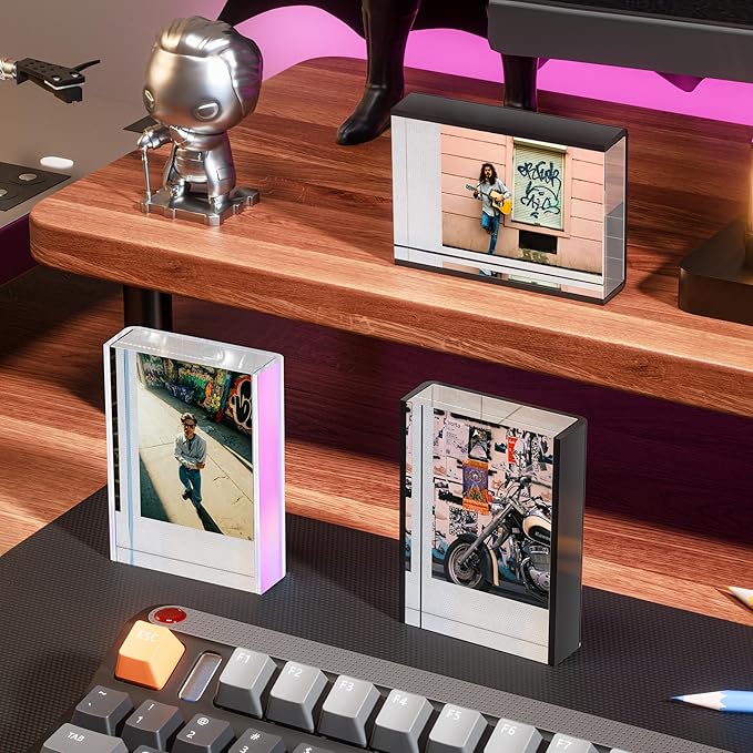 WINKINE Instax Frame, Polaroid Frame for Fujifilm Instax Mini Film, Small Picture Frames 2x3, Polaroid Picture Frames for Photos, Mini Photo Display