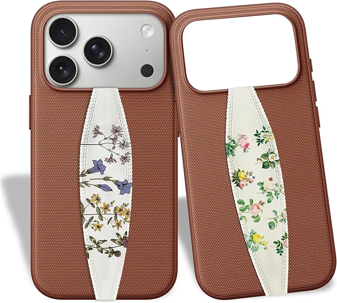 Switchbands Universal Phone Grip Strap - Vintage Garden - Pack of 2, Wireless Charging Compatible, Reversible & Customizable Slim Anti-Drop Phone Grip Holder for iPhone, Samsung & Other Phone Cases