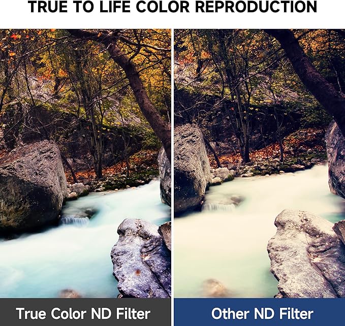 WalkingWay 67mm True Color ND Filter Variable ND2-32 (1-5 Stops) Neutral Density Filter Adjustable ND4 ND8 ND16 Filter VND 0.3-1.5 for Camera Lens