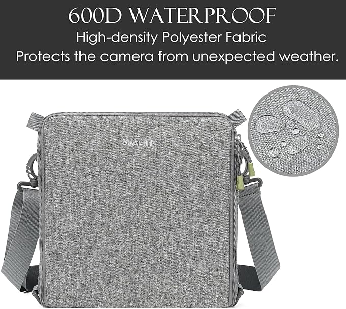 Camera Insert Bag,Shockproof &Pressure-proof Dual Opening Padded Camera Lens Cube Case Backpack,Digital DSLR SLR Mirrorless Cameras Storage for Canon,Nikon,Sony,Panasonic(XS Gray)