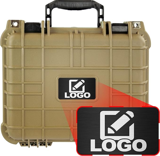 Eylar Protective Camera Hard Case Water & Shock Proof with Foam 13.37 inch 11.62 inch 6 inch Tan