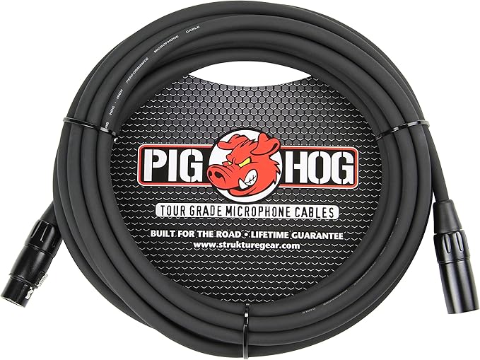Pig Hog PHM30 High Performance 8mm XLR Microphone Cable, 30 Feet