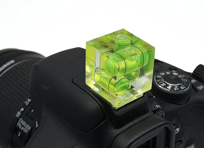 Camera Level Hot Shoe Level Hot Shoe Bubble Cover Combo Pack 3 Axis 2 Axis 1Axis Compatible with Nikon, Olympus, Pentax Digital and Film Cameras-4 Packs