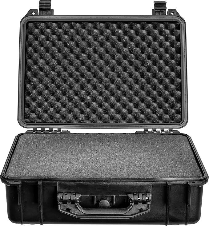 Eylar 18.5 inch Protective Gear, Camera, Tools, Equipment Hard Case Waterproof w/Foam Black