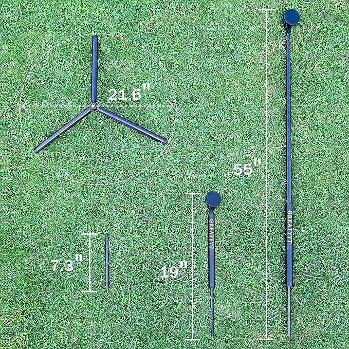 GreatYYT Monopod and Tripod Selfie Stick to Record Golf Swing - Multi Functional Phone Holder with Magnetic and Phone Holder - Golf Training Aid - Compatible with All iPhone Android Phone