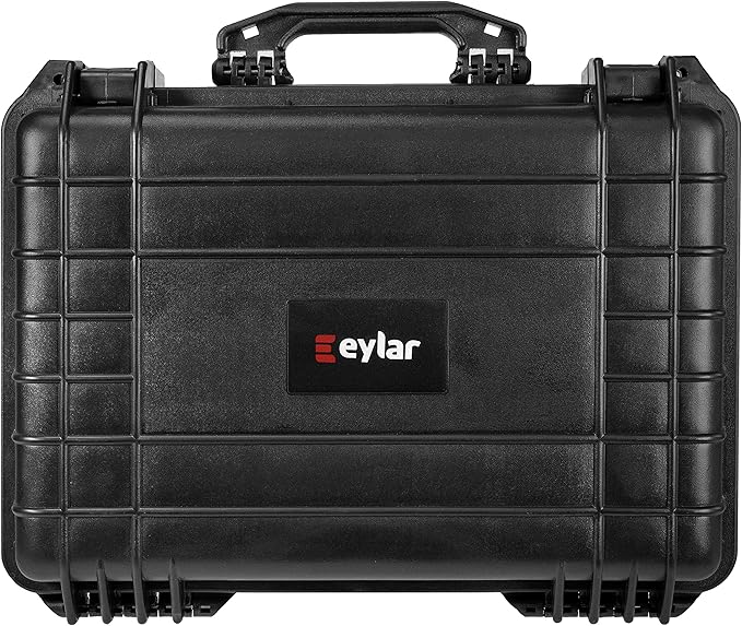 Eylar 18.5 inch Protective Gear, Camera, Tools, Equipment Hard Case Waterproof w/Foam Black