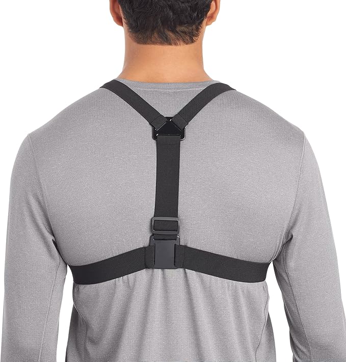 Amazon Basics Adjustable Chest Mount Harness for GoPro Camera, Compatible with GoPro Hero Series, Black