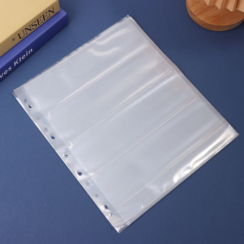 10pcs 35mm 120/135 Negatives Film Storage Pages Acid-free Bags Black&White Color Film Slide Preservers Pages Long-term Storage