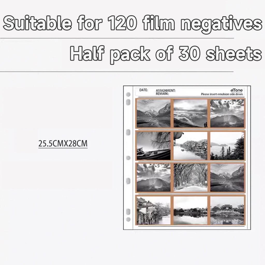 2024 New Negatives Film Storage Box OR Acid-free Film Album 3-Rings Binder Archives Print File Filing Photo Saving Hard Slip Cas