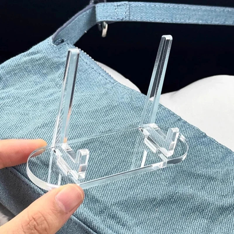 1pc Acrylic Clear Stand Acrylic Easel Display Stand Multi-functional Display Stand For Plate Cards