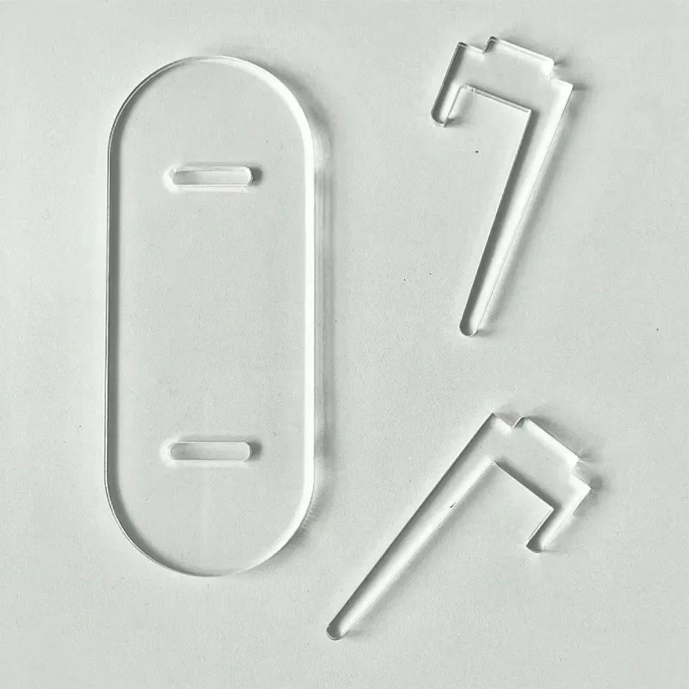 1pc Acrylic Clear Stand Acrylic Easel Display Stand Multi-functional Display Stand For Plate Cards