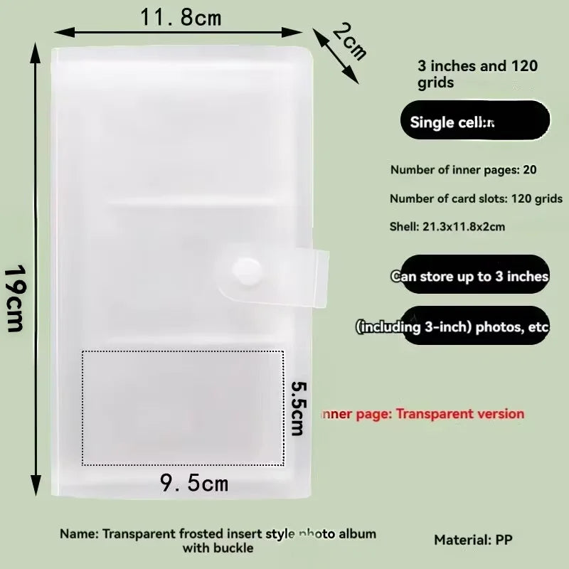 Polaroid Photo Album Contents 120/240 Slot | Polaroid Album Photo Book | Postcard Photo Storage | Card Album | COD