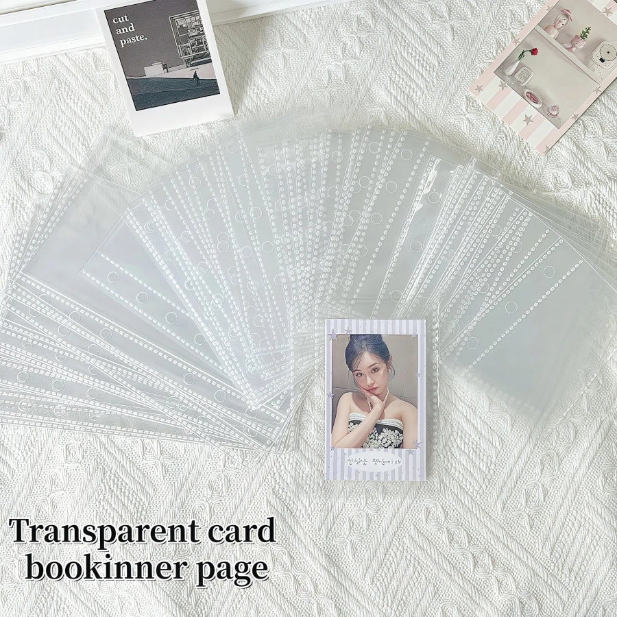 10/20/30/50 Pieces/Bag M5/A6/A7 Transparent Binder, Plastic Protective Cover, Portable Sticker Book, Binder, Photo Album Binder Refill, High-Quality Pp Material, Acid-Free, Pvc-Free, Safe Storage, High Transparency, Can Be Us
